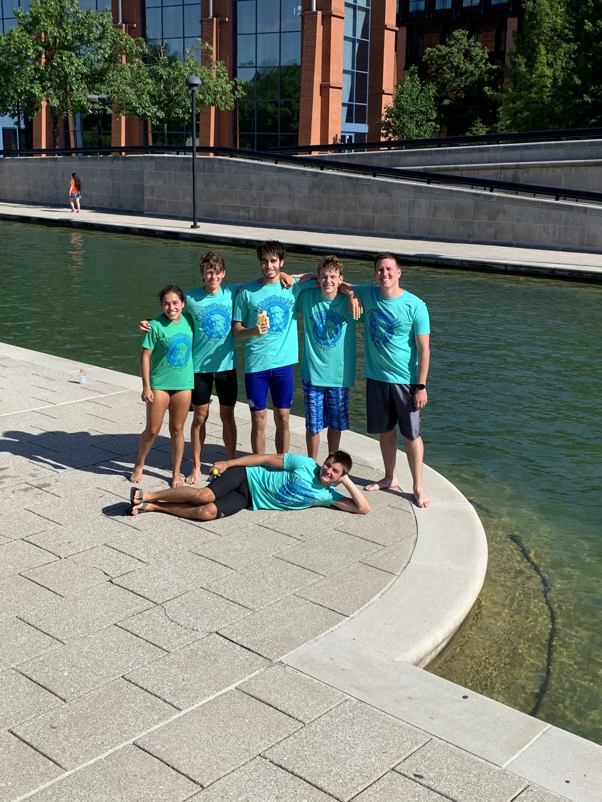 BHS Swimmers after the Poseidon Challenge